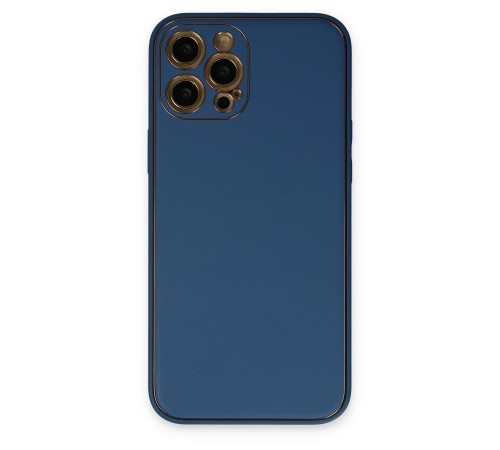 iPhone 12 Pro Max Kılıf Coco Deri Silikon Kapak - Açık Mavi iPhone 12 Pro Max Kılıf Coco Deri Silikon Kapak - Açık Mavi