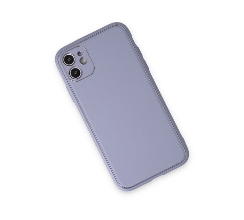 iPhone 12 Kılıf Coco Deri Silikon Kapak - Açık Lila iPhone 12 Kılıf Coco Deri Silikon Kapak - Açık Lila