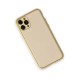 iPhone 11 Pro Max Kılıf Coco Deri Silikon Kapak - Gold