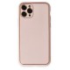 iPhone 11 Pro Max Kılıf Coco Deri Silikon Kapak - Pudra