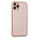 iPhone 11 Pro Max Kılıf Coco Deri Silikon Kapak - Pudra