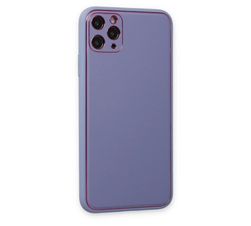 iPhone 11 Pro Max Kılıf Coco Deri Silikon Kapak - Açık Lila iPhone 11 Pro Max Kılıf Coco Deri Silikon Kapak - Açık Lila