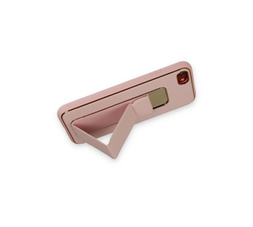 iPhone 7 Kılıf Coco Deri Standlı Kapak - Pembe iPhone 7 Kılıf Coco Deri Standlı Kapak - Pembe