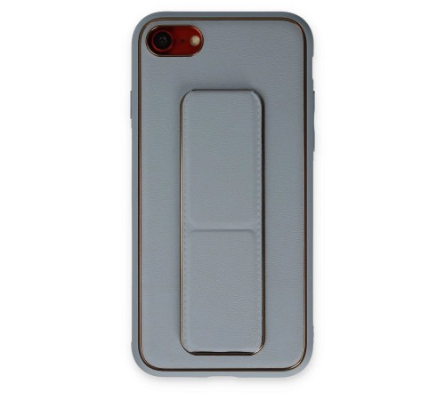iPhone 7 Kılıf Coco Deri Standlı Kapak - Sky Blue iPhone 7 Kılıf Coco Deri Standlı Kapak - Sky Blue