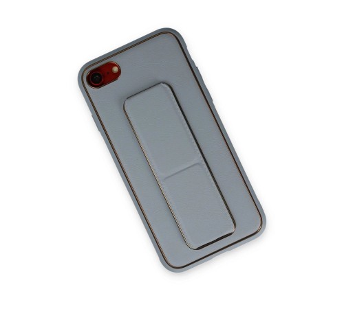 iPhone 7 Kılıf Coco Deri Standlı Kapak - Sky Blue iPhone 7 Kılıf Coco Deri Standlı Kapak - Sky Blue