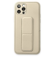 iPhone 12 Pro Max Kılıf Coco Deri Standlı Kapak - Beyaz