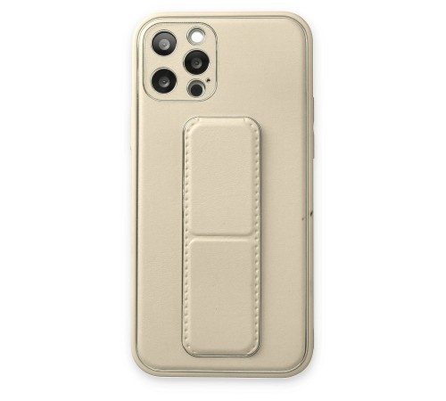 iPhone 12 Pro Max Kılıf Coco Deri Standlı Kapak - Beyaz iPhone 12 Pro Max Kılıf Coco Deri Standlı Kapak - Beyaz