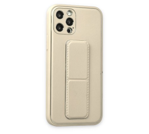 iPhone 12 Pro Max Kılıf Coco Deri Standlı Kapak - Beyaz iPhone 12 Pro Max Kılıf Coco Deri Standlı Kapak - Beyaz