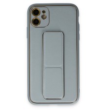 iPhone 12 Kılıf Coco Deri Standlı Kapak - Sky Blue