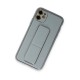 iPhone 12 Kılıf Coco Deri Standlı Kapak - Sky Blue
