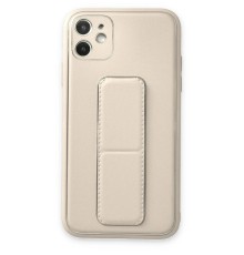 iPhone 12 Kılıf Coco Deri Standlı Kapak - Beyaz