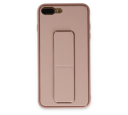 iPhone 7 Plus Kılıf Coco Deri Standlı Kapak - Pembe iPhone 7 Plus Kılıf Coco Deri Standlı Kapak - Pembe