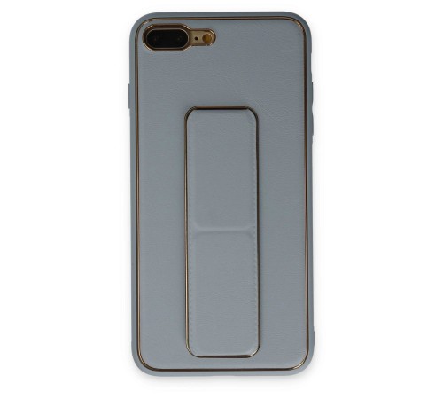 iPhone 7 Plus Kılıf Coco Deri Standlı Kapak - Sky Blue iPhone 7 Plus Kılıf Coco Deri Standlı Kapak - Sky Blue