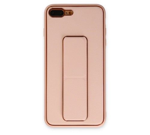 iPhone 7 Plus Kılıf Coco Deri Standlı Kapak - Pudra iPhone 7 Plus Kılıf Coco Deri Standlı Kapak - Pudra