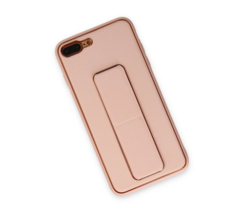 iPhone 7 Plus Kılıf Coco Deri Standlı Kapak - Pudra iPhone 7 Plus Kılıf Coco Deri Standlı Kapak - Pudra