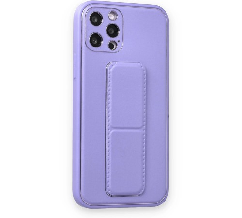 iPhone 12 Pro Kılıf Coco Deri Standlı Kapak - Koyu Lila iPhone 12 Pro Kılıf Coco Deri Standlı Kapak - Koyu Lila