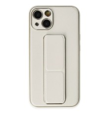 iPhone 13 Kılıf Coco Deri Standlı Kapak - Beyaz