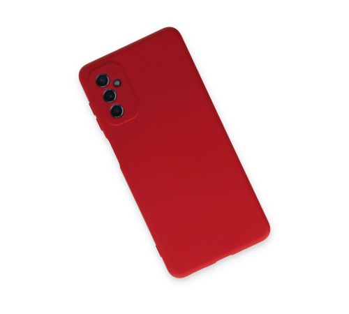 Samsung Galaxy M52 5G Kılıf Nano içi Kadife Silikon - Kırmızı