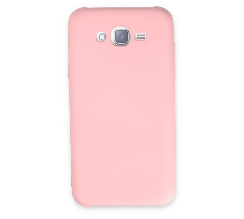 Samsung Galaxy J7 Kılıf Nano içi Kadife Silikon - Pudra Samsung Galaxy J7 Kılıf Nano içi Kadife Silikon - Pudra