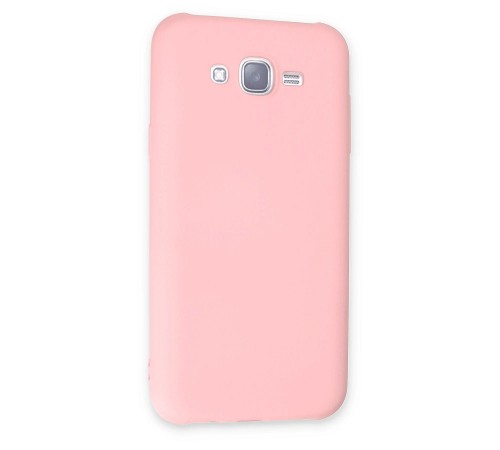 Samsung Galaxy J7 Kılıf Nano içi Kadife Silikon - Pudra Samsung Galaxy J7 Kılıf Nano içi Kadife Silikon - Pudra