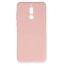 Huawei Mate 10 Lite Kılıf Nano içi Kadife Silikon - Pudra