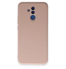 Huawei Mate 20 Lite Kılıf Nano içi Kadife Silikon - Pudra