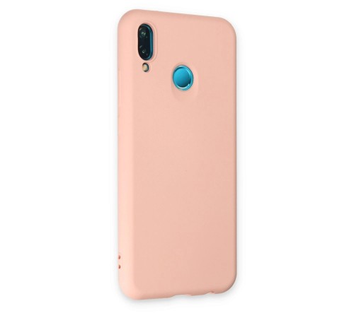Huawei P20 Lite Kılıf Nano içi Kadife Silikon - Pudra Huawei P20 Lite Kılıf Nano içi Kadife Silikon - Pudra
