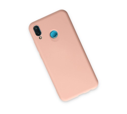 Huawei P20 Lite Kılıf Nano içi Kadife Silikon - Pudra Huawei P20 Lite Kılıf Nano içi Kadife Silikon - Pudra