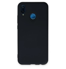 Huawei P20 Lite Kılıf Nano içi Kadife Silikon - Lacivert