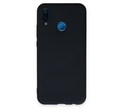Huawei P20 Lite Kılıf Nano içi Kadife Silikon - Lacivert Huawei P20 Lite Kılıf Nano içi Kadife Silikon - Lacivert