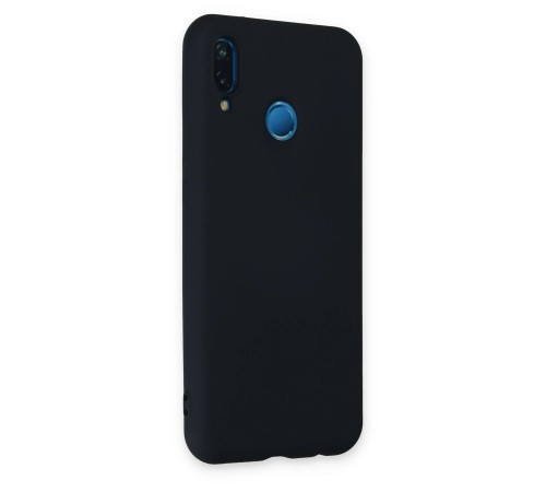 Huawei P20 Lite Kılıf Nano içi Kadife Silikon - Lacivert Huawei P20 Lite Kılıf Nano içi Kadife Silikon - Lacivert