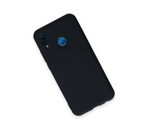 Huawei P20 Lite Kılıf Nano içi Kadife Silikon - Lacivert Huawei P20 Lite Kılıf Nano içi Kadife Silikon - Lacivert