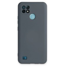 Realme C21 Kılıf Nano içi Kadife Silikon - Gri