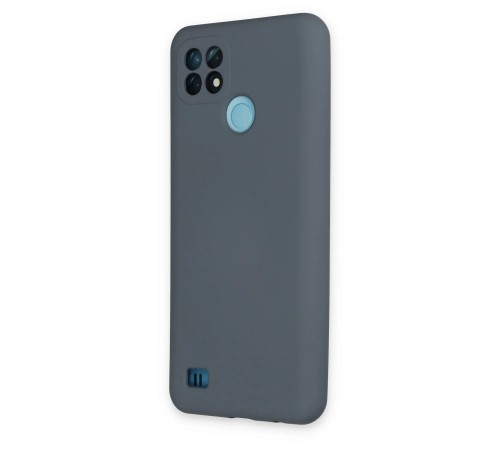 Realme C21 Kılıf Nano içi Kadife Silikon - Gri