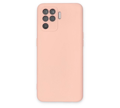 Oppo Reno 5 Lite Kılıf Nano içi Kadife Silikon - Pudra Oppo Reno 5 Lite Kılıf Nano içi Kadife Silikon - Pudra