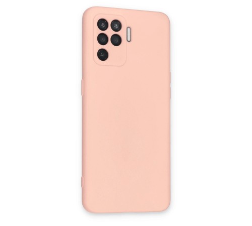 Oppo Reno 5 Lite Kılıf Nano içi Kadife Silikon - Pudra Oppo Reno 5 Lite Kılıf Nano içi Kadife Silikon - Pudra