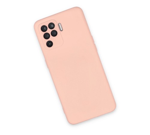 Oppo Reno 5 Lite Kılıf Nano içi Kadife Silikon - Pudra Oppo Reno 5 Lite Kılıf Nano içi Kadife Silikon - Pudra