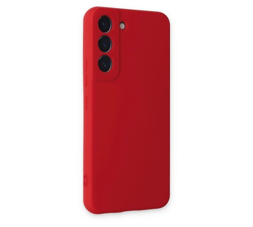 Samsung Galaxy S22 Kılıf Nano içi Kadife Silikon - Kırmızı Samsung Galaxy S22 Kılıf Nano içi Kadife Silikon - Kırmızı