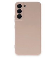 Samsung Galaxy S22 Kılıf Nano içi Kadife Silikon - Pudra