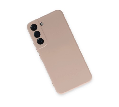Samsung Galaxy S22 Kılıf Nano içi Kadife Silikon - Pudra Samsung Galaxy S22 Kılıf Nano içi Kadife Silikon - Pudra