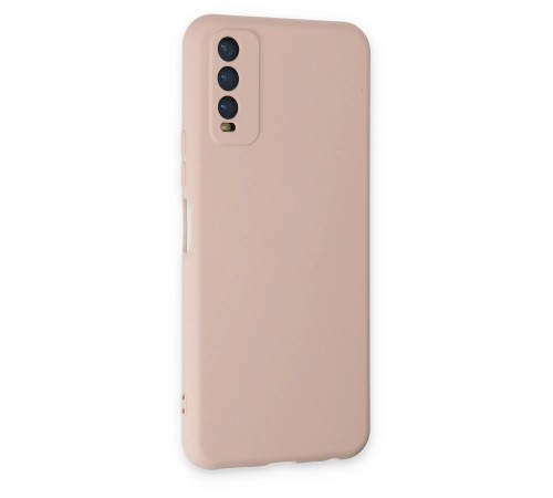 Vivo Y11S Kılıf Nano içi Kadife Silikon - Pudra Vivo Y11S Kılıf Nano içi Kadife Silikon - Pudra