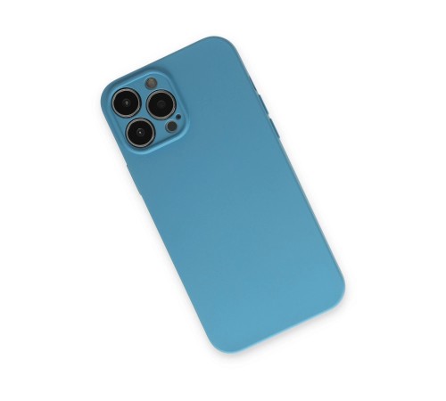 iPhone 13 Pro Kılıf Nano içi Kadife Silikon - Mavi iPhone 13 Pro Kılıf Nano içi Kadife Silikon - Mavi