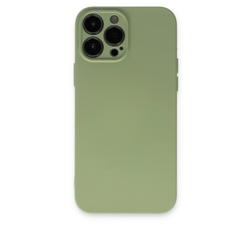 iPhone 13 Pro Kılıf Nano içi Kadife Silikon - Yeşil iPhone 13 Pro Kılıf Nano içi Kadife Silikon - Yeşil