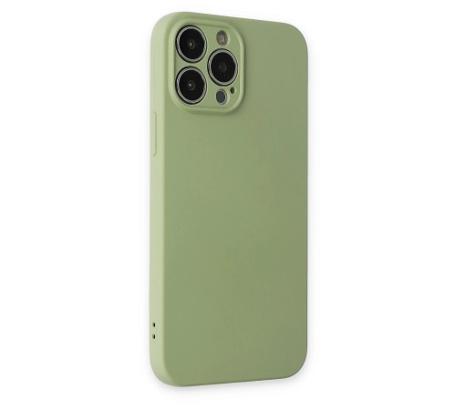 iPhone 13 Pro Kılıf Nano içi Kadife Silikon - Yeşil iPhone 13 Pro Kılıf Nano içi Kadife Silikon - Yeşil