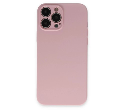 iPhone 13 Pro Kılıf Nano içi Kadife Silikon - Pembe iPhone 13 Pro Kılıf Nano içi Kadife Silikon - Pembe