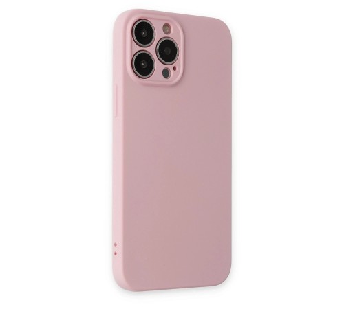 iPhone 13 Pro Kılıf Nano içi Kadife Silikon - Pembe iPhone 13 Pro Kılıf Nano içi Kadife Silikon - Pembe