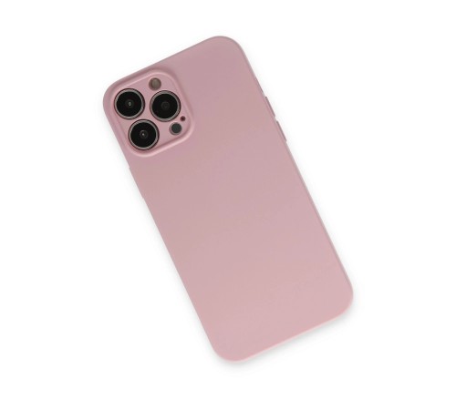 iPhone 13 Pro Kılıf Nano içi Kadife Silikon - Pembe iPhone 13 Pro Kılıf Nano içi Kadife Silikon - Pembe