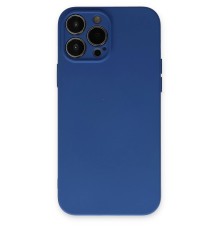 iPhone 13 Pro Kılıf Nano içi Kadife Silikon - Lacivert
