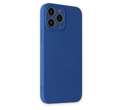 iPhone 13 Pro Kılıf Nano içi Kadife Silikon - Lacivert iPhone 13 Pro Kılıf Nano içi Kadife Silikon - Lacivert