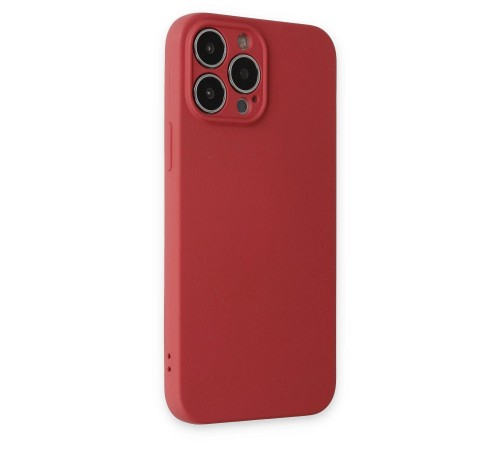 iPhone 13 Pro Kılıf Nano içi Kadife Silikon - Kiremit iPhone 13 Pro Kılıf Nano içi Kadife Silikon - Kiremit